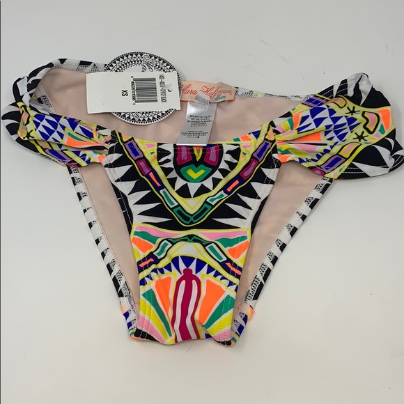 Mara Hoffman Cosmic Fountain Ruched Bikini Bottom - Picture 6 of 11